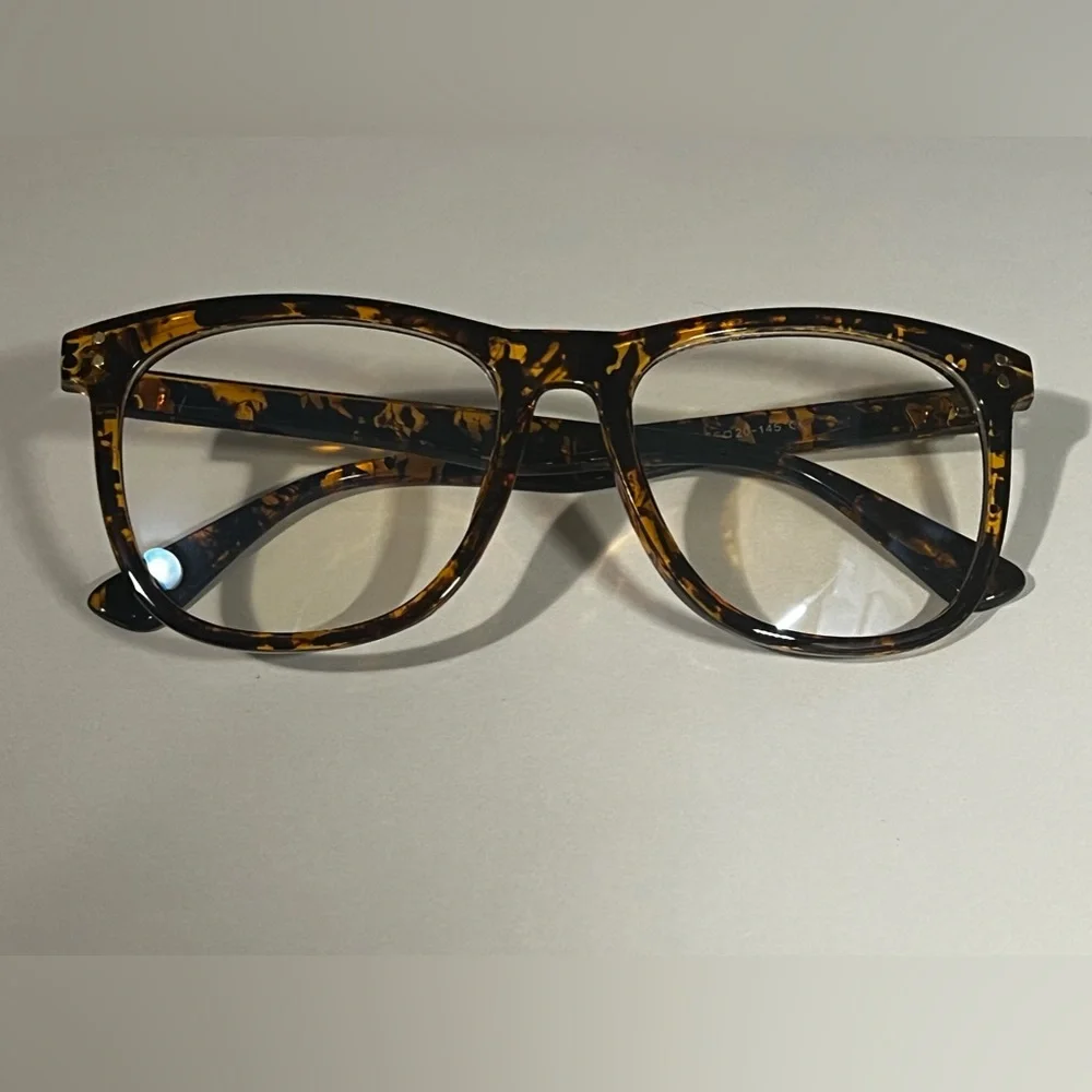 JUHALL Unisex Tortoise Frames/Blue Light Blocking Glasses for PC Reading etc
